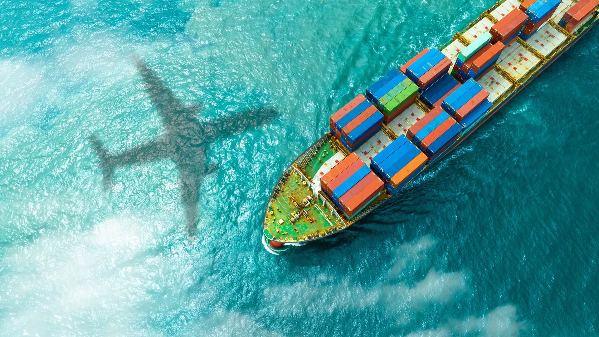 International sea freight and container shipping