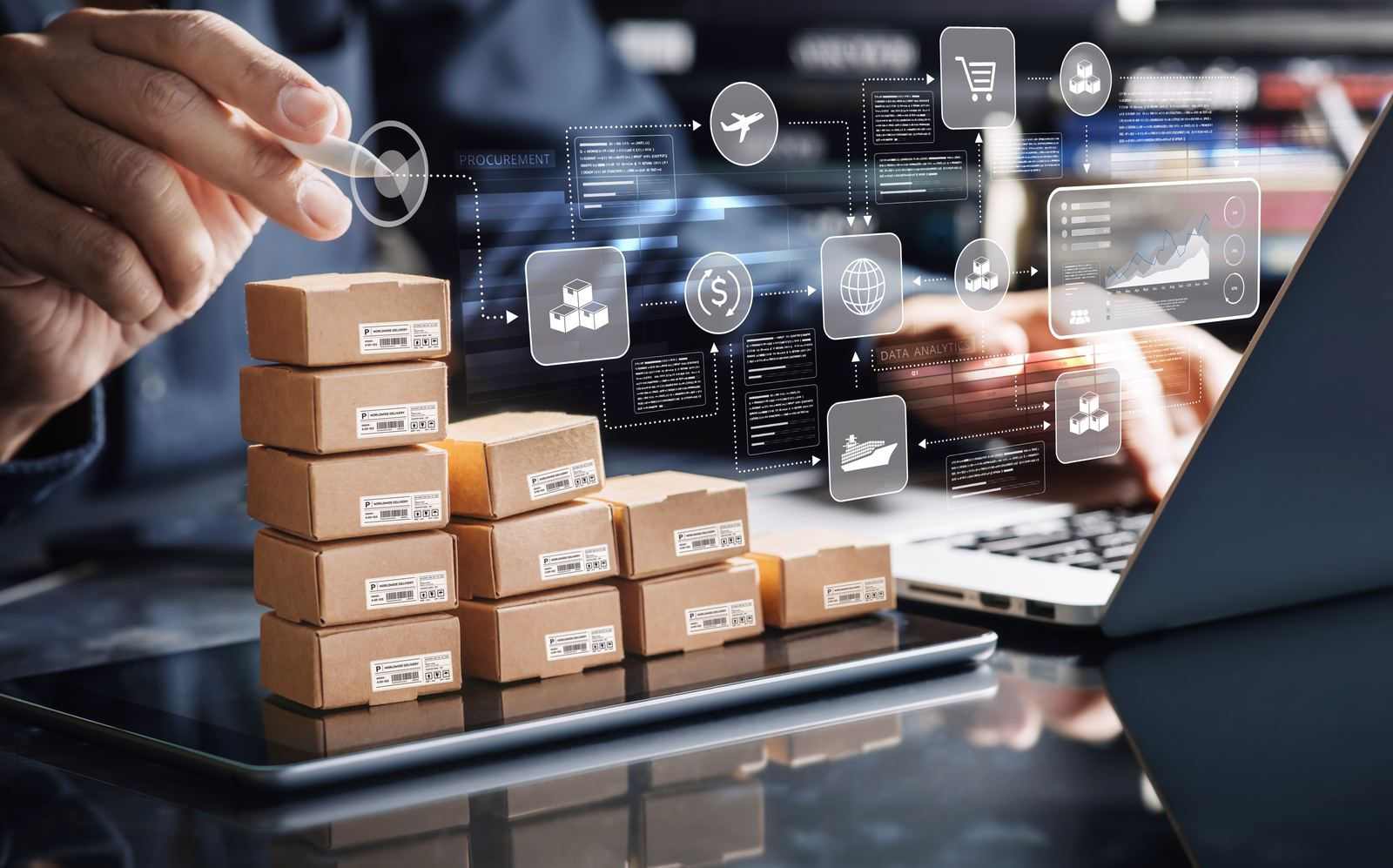 Digital supply chain and parcel management